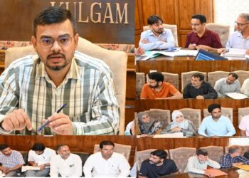 DDC Kulgam review functioning of Education Department in district