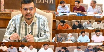 DDC Kulgam review functioning of Education Department in district
