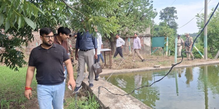 DC Rajouri inspects IWMP works in Doongi, reviews water conservation measures