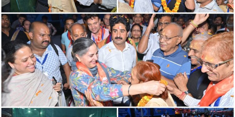 J&K pilgrims return to Jammu after successful conclusion of Somnath Swabhiman Yatra–2026