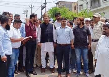 Member Parliament Er. Ghulam Ali Khatana inspects Ward No. 74, Reviews development, civic works