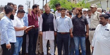 Member Parliament Er. Ghulam Ali Khatana inspects Ward No. 74, Reviews development, civic works