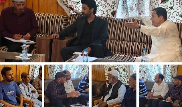 Javid Dar reviews compensation cases of Rohama–Ladoora road project affected families