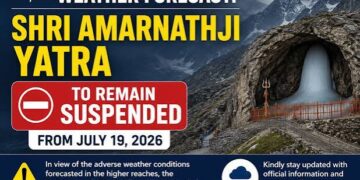 Adverse Weather Forecast: Shri Amarnathji Yatra to remain suspended from July 19, 2026