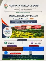 Online Registration opens for Jawahar Navodaya Vidyalaya Admissions for Academic Session 2027–28
