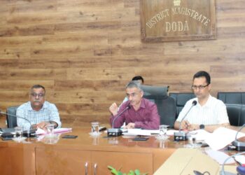 DDC Doda reviews progress of District Capex Works