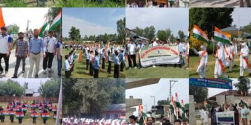 Bandipora wears Tricolour Spirit as District-Wide Har Ghar Tiranga Celebrations intensify