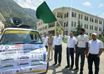 Awareness Vehicle launched in district Kishtwar to promote Census-2027 Phase II activities