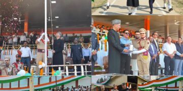 Nasir Aslam Wani hoists Tricolour, offers tributes to freedom fighters at DPL Kupwara on 80th I-Day