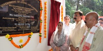 Sakeena Itoo inaugurates CT Scan Machine at SMGS Hospital, New Academic Complex at Chest Diseases Hospital Jammu