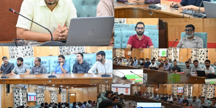 DC Kulgam reviews village-wise progress of AgriStack, SVAMITVA mapping, other Revenue matters