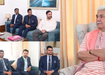 Lieutenant Governor Interacts with Indian Corporate Law Service Officer Trainees