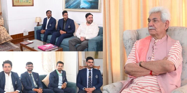 Lieutenant Governor Interacts with Indian Corporate Law Service Officer Trainees