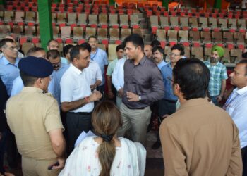 Div Com Jammu, IGP review Independence Day arrangements at MA Stadium