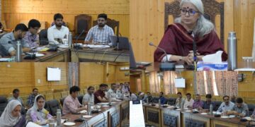 DDC Bandipora reviews Progress of District Capex, Revenue Capex, DAJGUA and Heritage Works