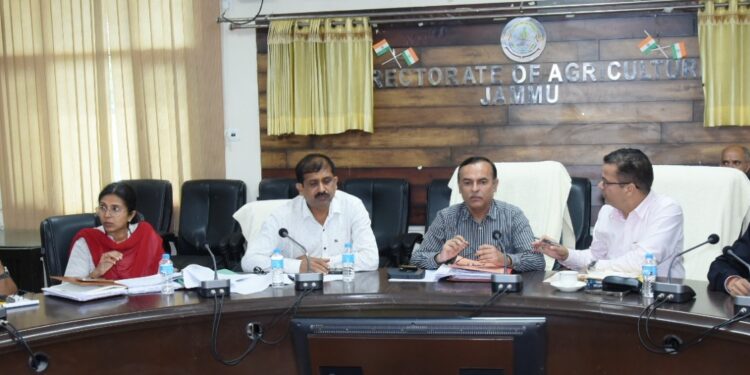 Director Agriculture Jammu reviews Developmental Projects in Udhampur, Reasi