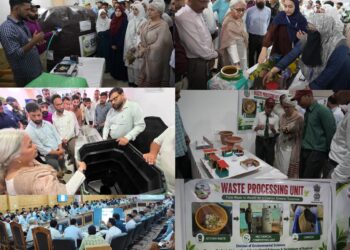 Bandipora hosts Exhibition on Home Composting and Scientific Wet Waste Management