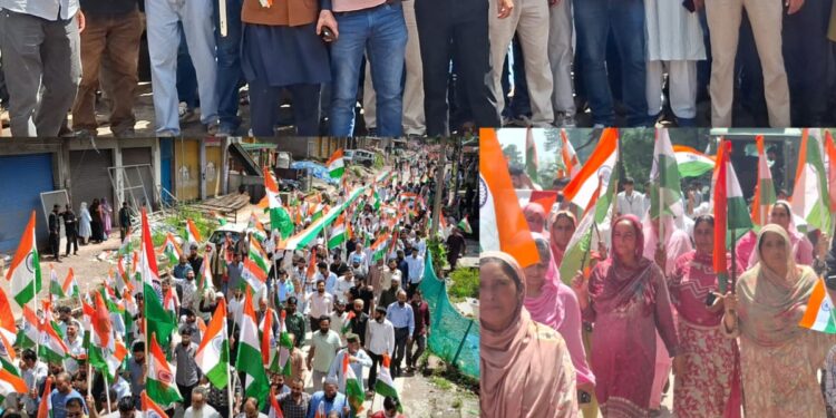 Har Ghar Tiranga Rallies organized across Ramban district with patriotic fervor