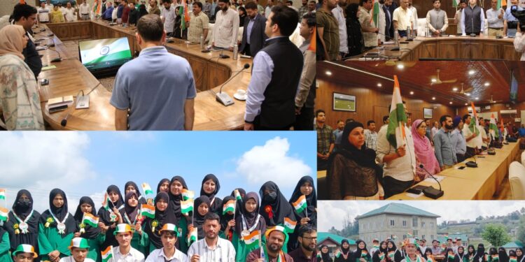 Har Ghar Tiranga campaign goes on in full swing across Budgam