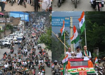 DC leads Mega Bike & E-Auto Rally in Kishtwar