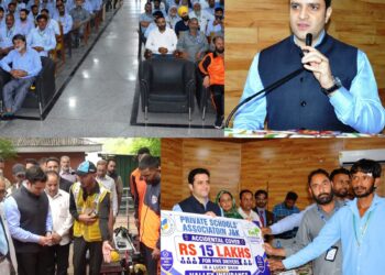 DC Budgam inaugurates training programme for drivers, support staff of private schools; distributes Rs15 lakh insurance support among trainees