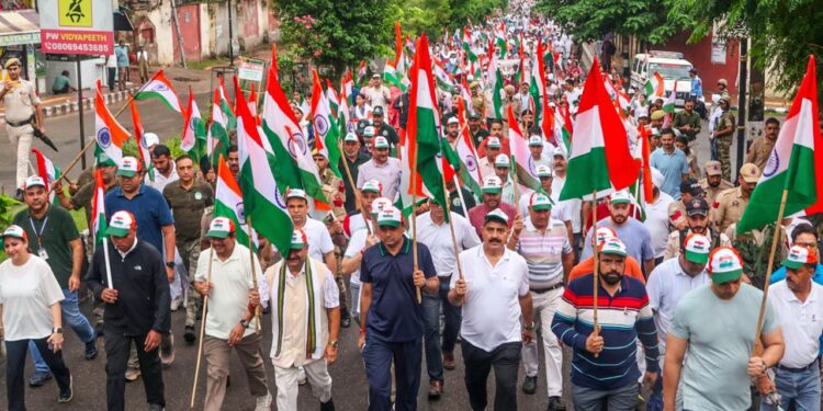 Tiranga Rally taken out in Jammu ahead of Independence Day