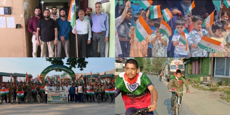 Har Ghar Tiranga Campaign gains momentum across Bandipora with Cycle Rally, Tiranga Yatra and Patriotic Activities