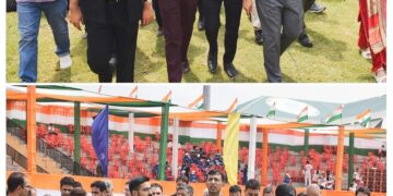 Div Com Kashmir inspects preparations for Independence Day Celebrations at Bakshi Stadium