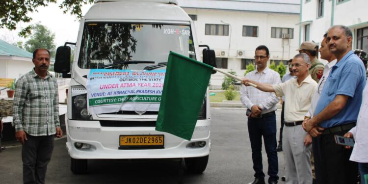 Group of 20 farmers leaves for 7-day apiculture training-cum-exposure visit to HP