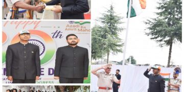 80th I-Day: Div Com Kashmir Hoists National Flag at Office Premises