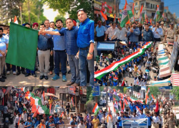 Har Ghar Tiranga Rally taken out in Nowshera amid patriotic fervor