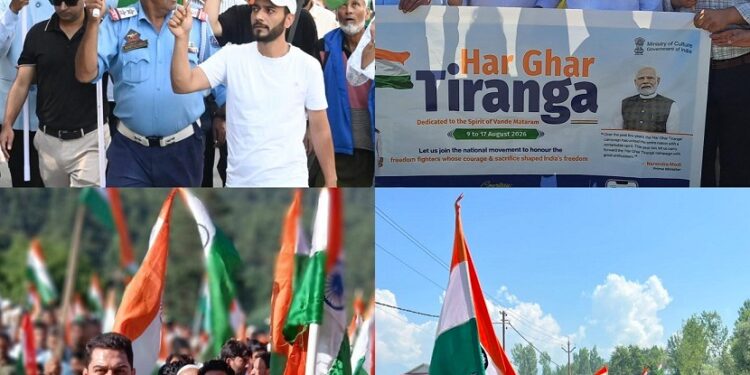 Mega Tiranga Rallies held across Sub-Divisions of Anantnag; SDMs lead vibrant marches