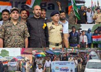 Mega Tiranga Rally organised at Awantipora, participants display patriotic spirit