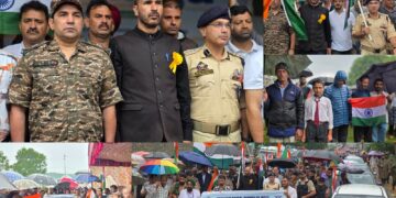Mega Tiranga Rally organised at Awantipora, participants display patriotic spirit