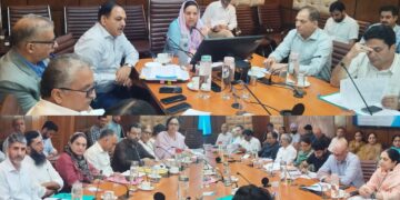 Sakeena Itoo reviews progress on implementation of various projects in Health, Education, Social Welfare Deptts.