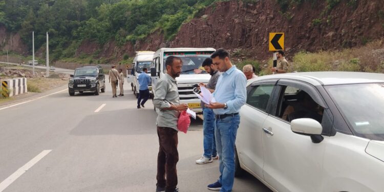 MVD Rajouri intensifies enforcement Drive; 215 vehicles checked, ₹1.69 lakh fine imposed