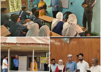 ADC Sopore conducts inspection of facilities at GBMS checkroady Khan Sopore