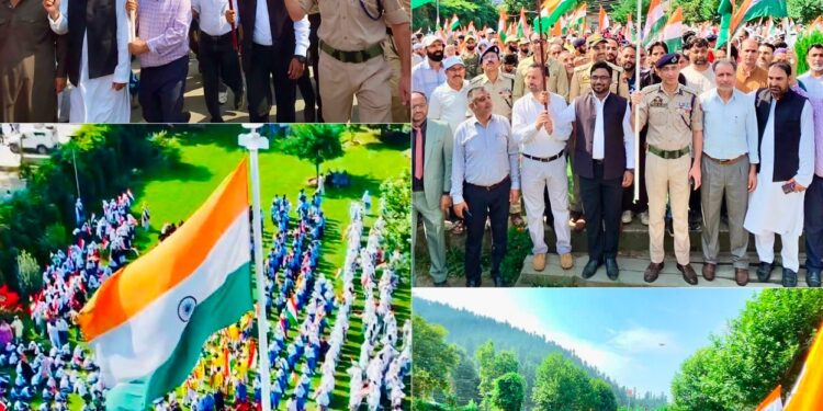 Mega Tiranga Rally held in Kupwara to Mark Har Ghar Tiranga Campaign