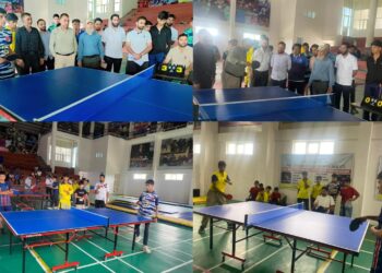 Inter-District Divisional Level Table Tennis Championship Inaugurated at Indoor Stadium Shopian