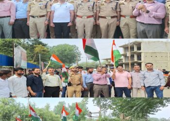 Mega Tiranga Rally held in Sub-Division Handwara