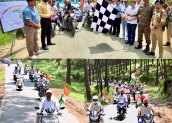 Tiranga Bike Rally organised from Border village Kalsian to Brig Usman Memorial