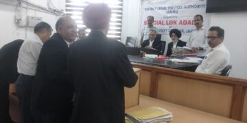 Special Lok Adalat on MACT cases held at District Court Complex Jammu