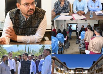 DC Kulgam reviews ongoing works at EMRS Tangmarg