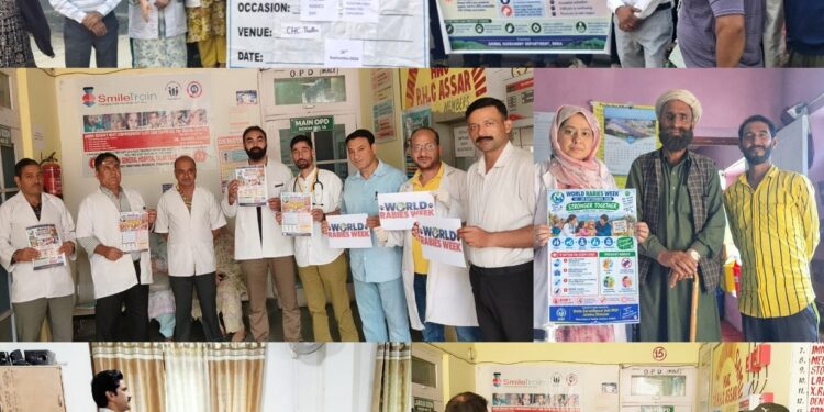 Health Department Doda organises series of awareness events during World Rabies Week