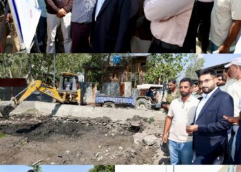 DC Srinagar conducts on-site inspection of development works at Anchaar Soura