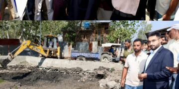 DC Srinagar conducts on-site inspection of development works at Anchaar Soura