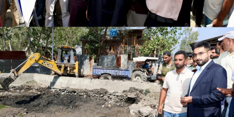 DC Srinagar conducts on-site inspection of development works at Anchaar Soura