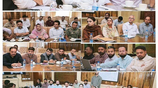 Div Com Kashmir reviews new Alignments of Srinagar Ring Road Phase-III
