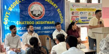 Students senstized to POCSO, Child Marriage Prohibition Acts at GBHSS Chatroo