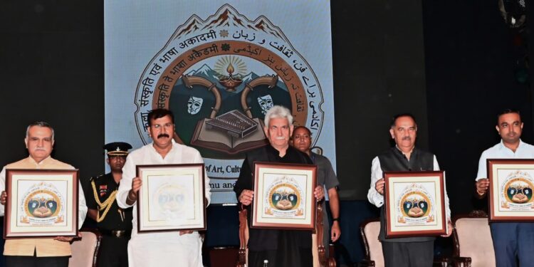 Lieutenant Governor Unveils Statue of Acharya Abhinavagupt, Launches Two Books and Artists’ Welfare Scheme